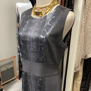 Calvin Klein dress. Size 6. Gray Sleeveless with small sequins
